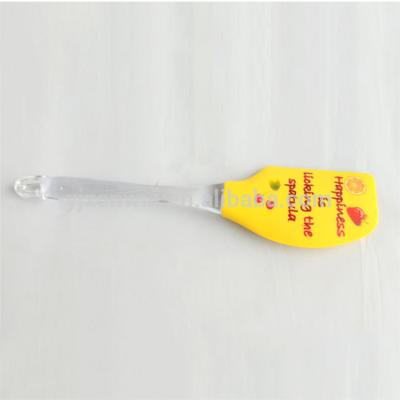 China Viable Hot Selling Funny Colorful Silicone Spatula Silicone Scraper With PS Handle for sale