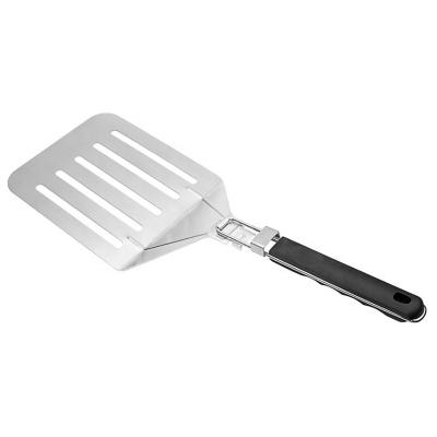 China Large Large Easily Cleaned Premium BBQ Turner Pizza Peel Stainless Steel BBQ Pizza Spatula With Folding Handle for sale