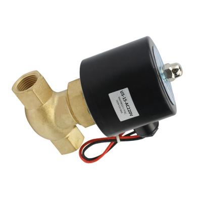 China General Valve 12V 24V DC NPT Wire High Temperature Piston Brass Pilot Steam Solenoid Valve for sale