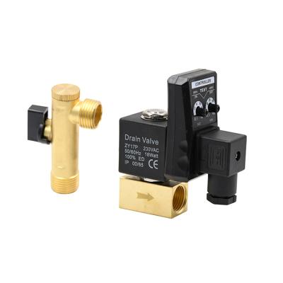 China General Manufacturer Digital Auto Drain Solenoid Valve With Timer for sale