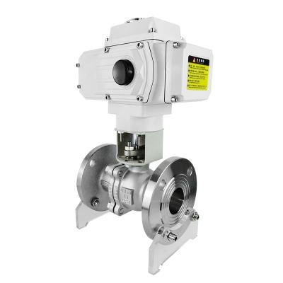 China General Manufacturer Flange Flow Control Automation System Electric Motorized Ball Valve for sale