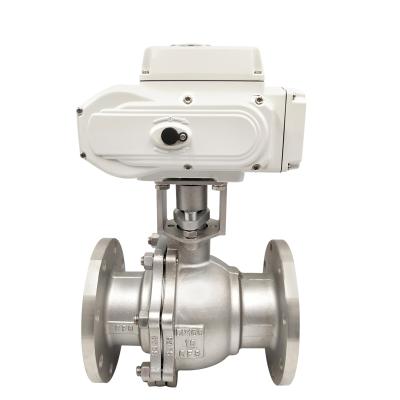 China General Wholesale Motorized Water Flow Control Stainless Steel Flange Electric Control Valve for sale