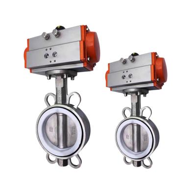 China General Factory Directly Sells Pneumatic Wafer Lug Type Butterfly SS Butterfly Valve for sale