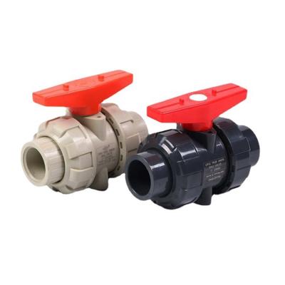 China Cheap General In Stock 2/2 Ways Normal Closed Internal Thread Floating PVC Ball Valve for sale