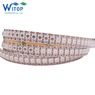 China 5V APA107 APA102 HD107S Theme Park Update Version RGB High Density Strip Light Led Strip for sale