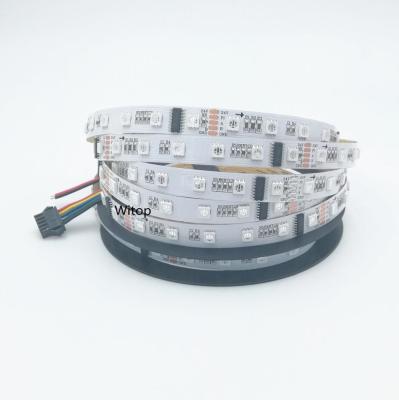 China High Performance UCS 512 IC DMX Color Decorative Lighting RGB Programmable Magic Signal Strip Light SMD5050 24V DMX512 UCS512 LED Flexible Strip for sale