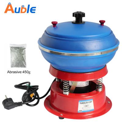 China 8inch MINI Tumbling Polisher Jewelry Grinder Equipment Wet Polishing Outdoor Cleaning Vibratory Tumbler Polishing Machine for Metal Rock Jade for sale