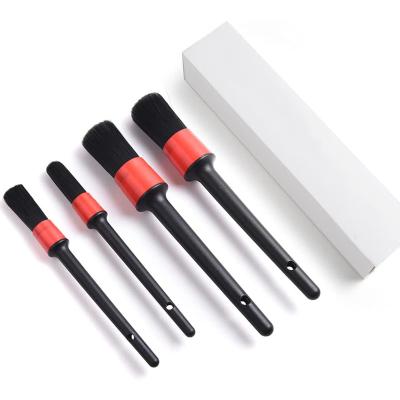 China Hot Selling Microfiber Car Wash Brush Car Wheel Motorcycle Soft Tire Rim Cleaning Detailing Wheel Brush Set With Long Handle for sale