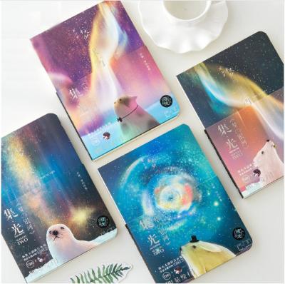 China New Eco-friendly Cute Sketchbook School Supplies Sketch Book 80 Sheets School Supplies Drawing Paper Bright Gift for sale