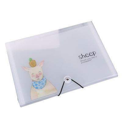 China Plain PP Plastic Pockets Clear Plastic File Folder With Divider for sale