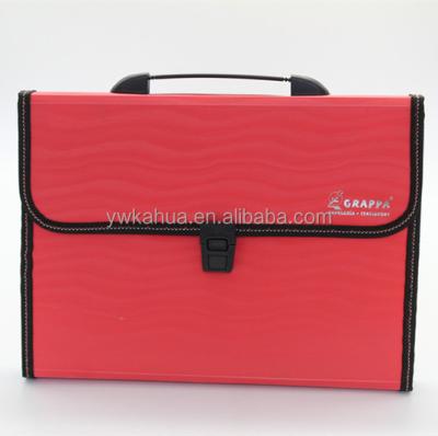 China Stationary Expanding Plastic Bag A4 PP Office File Folder Cut Document Bag Folder for sale