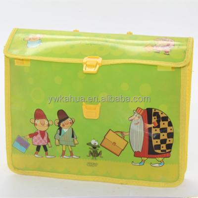 China Durable stationary plastic bag A4 pp folder office and school folder custom cartoon design pp cut document bag folder wholesale for sale