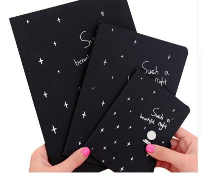 China 1 Pcs Eco-friendly Black Diary Notepad 16K 32K Sketch Graffiti 56K Paper Notebook For Office School Stationery Drawing Painting Supply for sale