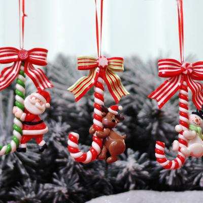 China Wholesale Durable Santa Claus Ornament Christmas Tree Hanging Decoration Resin Doll 2021 Christmas Street Christmas Tree Ornaments for sale