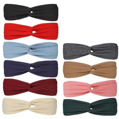 China Fashionable Elastic Band Headscarf Hair Edge Headband Hair Accessories Yoga Wide Headband for sale