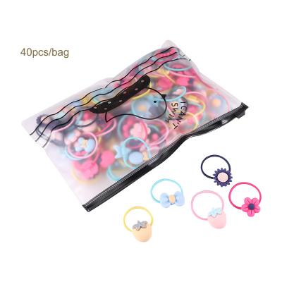 China Wholesale Fashionable Cute Child Elastic Hair Rings Baby Gift Elastic Hair Band Hair Ties for sale