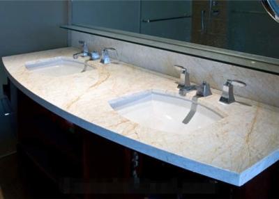 Κίνα Χρυσή Countertop πλακών αραχνών μαρμάρινη φλέβα Goden ματαιοδοξίας τοπ με το γραφείο προς πώληση