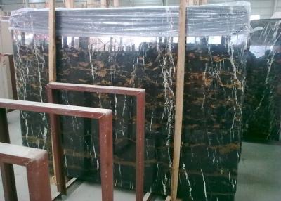 China Pre corte las encimeras de mármol negras de la vanidad, contador montado en la pared de la barra de mármol de Potoro en venta