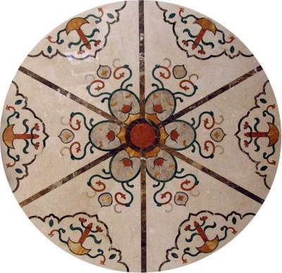 China Marble Water Jet Mosaic Tile Medallion Patterns , Inlay Mosaic Tabletop Patterns for sale