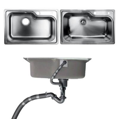 China Undermount Kitchen Bathroom Sinks With Single Bowl Brushed Metal Material for sale