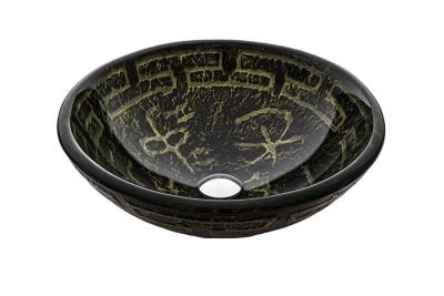 China Olive Ancient Bathroom Vessel Sinks , Bathroom Trough Sink With Pop - Up Drain for sale