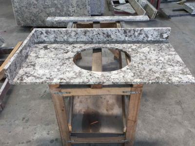 China A laje de pedra branca do granito de Bianco Antico da bancada da laje fixa o preço da cozinha da casa pré-fabricada à venda