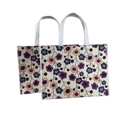 China Reusable Vivid Pattern Custom Embossed Non Woven Shopper Bag for sale