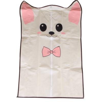 China Reusable Cute Shaped White Nonwoven Garment Bag For Kids for sale