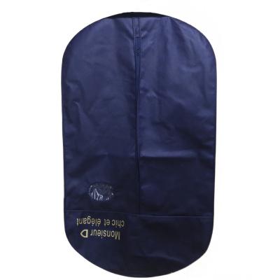 China Large Reusable Bags With Non Woven Zipper For Men's Suit Cover Garment Bag for sale