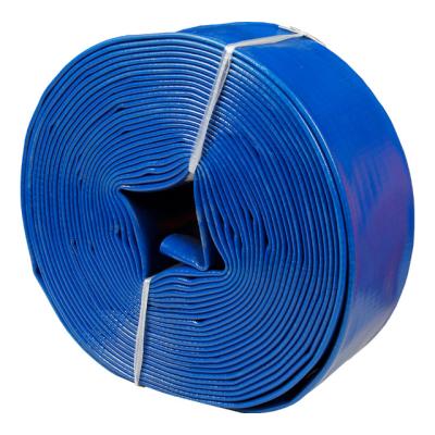 China Durable Standard Duty Layflat PVC Hose Polyester For Wire Reinforced Water Supply Water Discharge Hose for sale