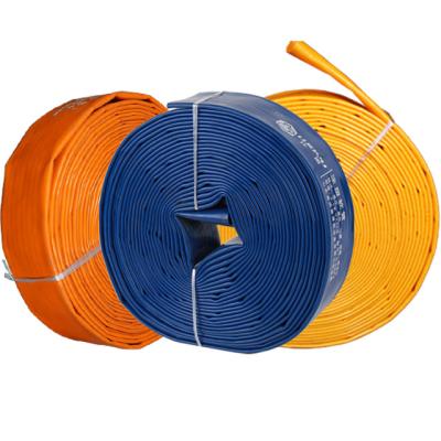 China Durable PVC Lay Agriculture Discharge Farm Irrigation Layflat Hose For Water Pump for sale