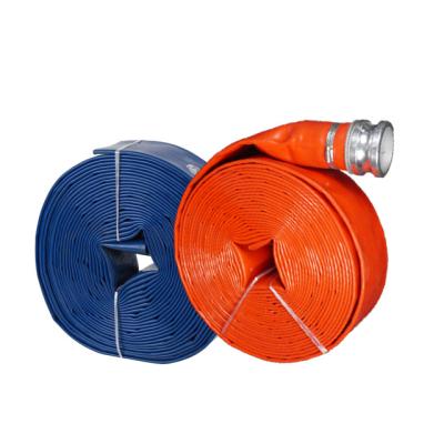 China Durable PVC Flexible Flat Lay PVC Hose Suction Discharge Water Flat Drain Flexible Tubing for sale