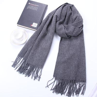 China 2022Wholesale Amazon Style Winter Women Solid Color Scarf Men's Newest Design Warm Thick Cashmere Woolen Wool Scarf for sale