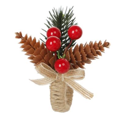 China 2021 last viable pinecone flower Christmas decoration towel rattan flower towel ring hotel imitation napkin ring for sale