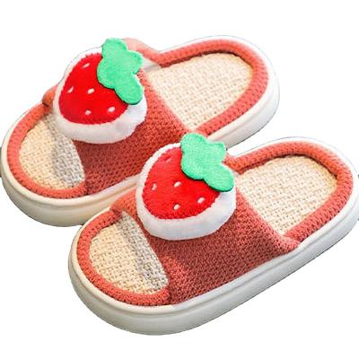 China Hook-and-loop Strap Embroidery Decoration Child Slipper Girl Slipper Summer Home Boy Slipper New for sale