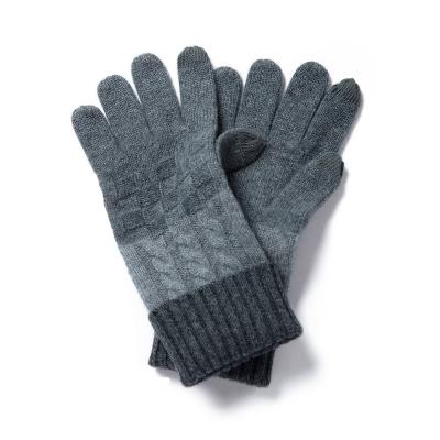 China Latest Design Striped Winter Warm Color Block Unisex Knit Full Finger Gloves for sale