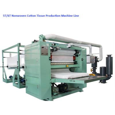 China Soft Non Woven Cotton Face Cloth Towel Folding Processing SPR-Disposable Face Wash Clean Spunlace Non Woven Cloth Cloth Folding Cutting Production Processing Machine Packing Line for sale