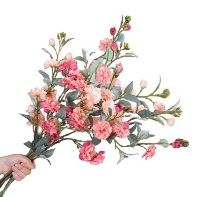 China Silk flower High Quantity  indoor living room decoration flower bouquet bridal bouquet wedding flower decoration Artificial flower for sale