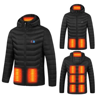 China JIALIANG M09 QUICK DRY Heating 9 Zones Dual USB Control Heated Jacket In Cold Winter for sale