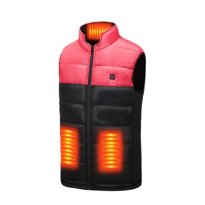 China 2022 Winter Products QUICK DRY Pink M08 4 Heating Zones Double Switch Electric Heated Polyester for sale