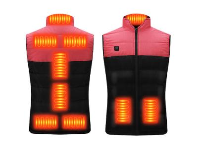 China QUICK DRY 3 Levels Temperature Control USB Charging Intelligent Heating Vest Women's Bottom Heated Vest for sale