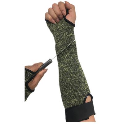 China Anti-Cutting Sleeves Camouflage Hole Level 5 Protective Cut Resistant Knife Protective Arm Guard for sale