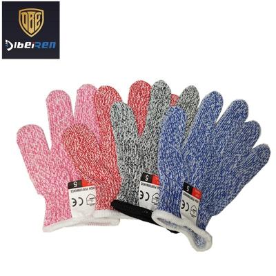 China Guantes de Seguridad Les Gants d'Anti-cut EN 388 HPPE level 5 anti cut resistant gloves for sale