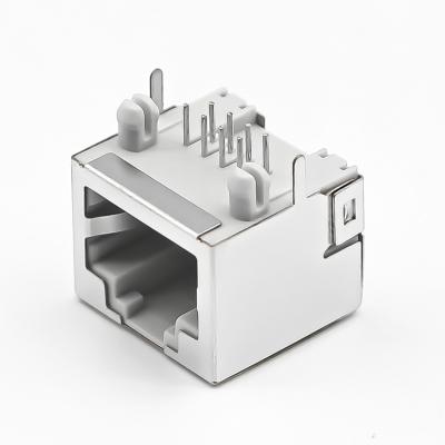 China Through Hole 8p8c Female Rj45 Jack Modular Connector for sale