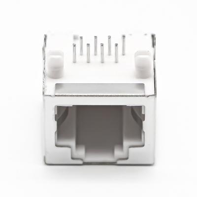 China Through Hole Quality Ethernet 10p8c Pcb Rg45 Cat5 Modular Female Connector Rj45 Jack for sale