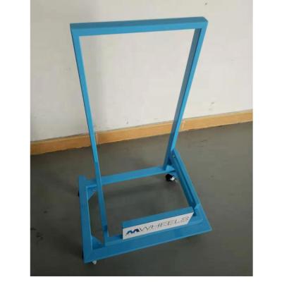 China Custom Portable Duty Tire Display Stand Metal Tire Rack With Wheels for sale