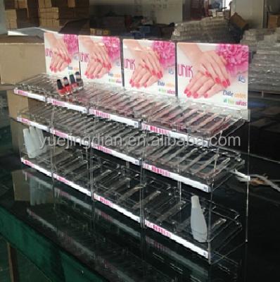 China Fashionable Clean Countertop Clear Clear Makeup Organizer Acrylic Cosmetic Display Stand for sale