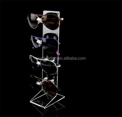 China Sturdy Multil Glass Layer Acrylic Glass Display Frame High Grade Sunglasses Bracket Stand for sale