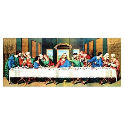 China Huacan CLASSIC special shaped Diamond Embroidery Painting Last Supper 5D Diamond Mosaic Cross Stitch Holiday religious gift wall decor for sale