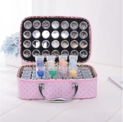 China Modern Grids Diamond Painting Storage Box Accessories DIY Diamond Embroidery Mosaic Tool from HUACAN 56 for sale